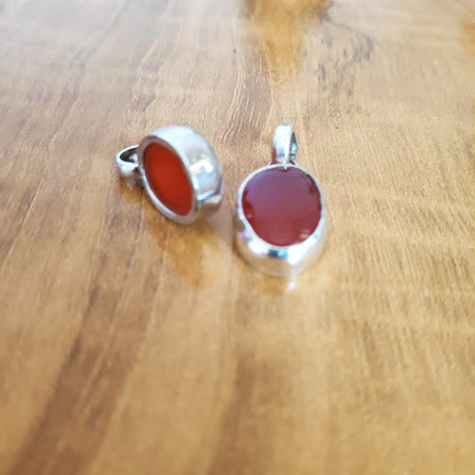 Carnelian Silver Pendant